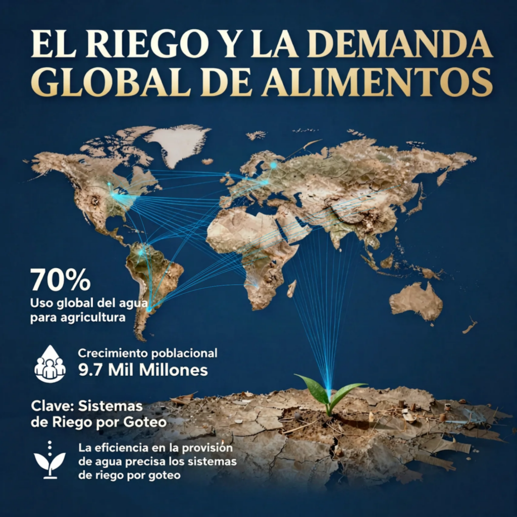 el riego y la demanda global de alimentos